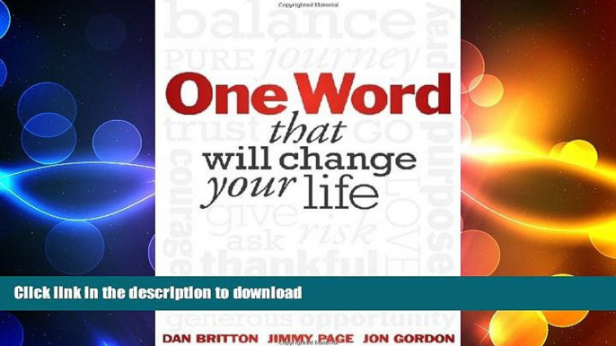 READ ONLINE One Word that will Change Your Life READ PDF FILE ONLINE