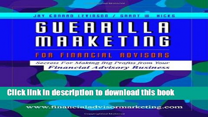 Books Guerrilla Marketing for Financial Advisors Free Online