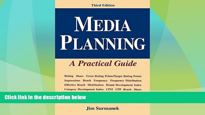 READ FREE FULL  Media Planning: A Practical Guide  READ Ebook Full Ebook Free