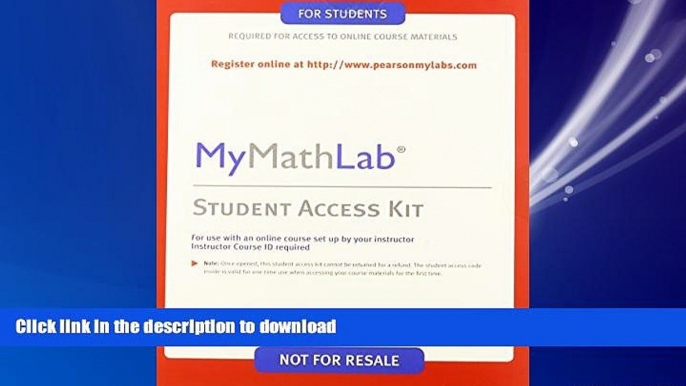 READ THE NEW BOOK Business Math, Books a la Carte Edition Plus NEW MyMathLab with Pearson eText --