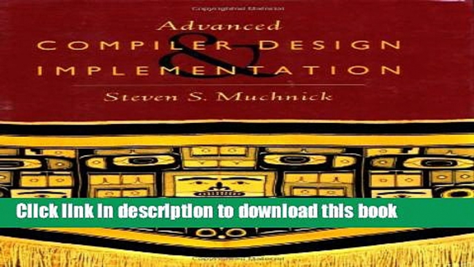 [Popular] Book Advanced Compiler Design and Implementation Full Online