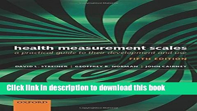 Books Health Measurement Scales: A practical guide to their development and use Free Online