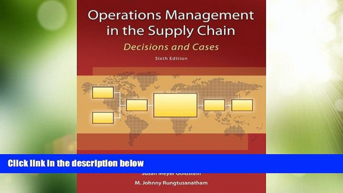 READ FREE FULL  Operations Management in the Supply Chain: Decisions and Cases (McGraw-Hill/Irwin