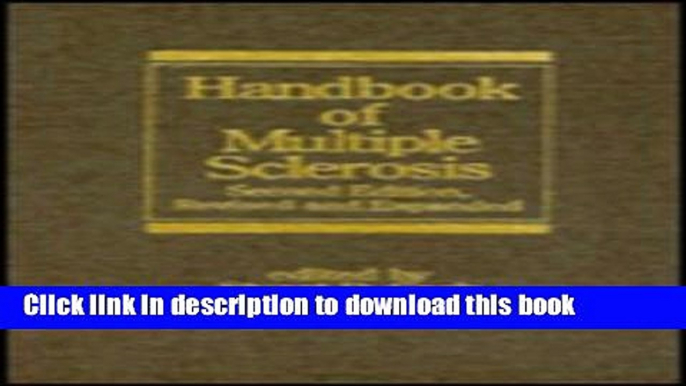 [PDF] Handbook of Multiple Sclerosis: Neurological Disease and Therapy, Volume 43 Read Full Ebook