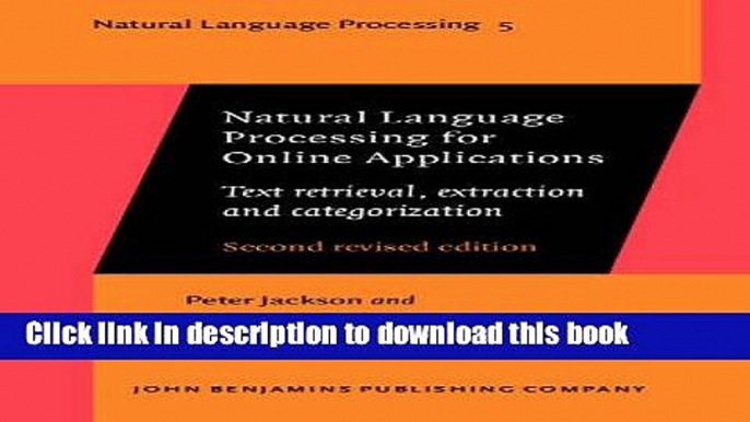 Books Natural Language Processing for Online Applications: Text retrieval, extraction and