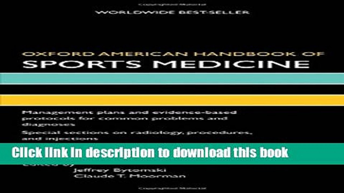 Ebook Oxford American Handbook of Sports Medicine (Oxford American Handbooks of Medicine) Full