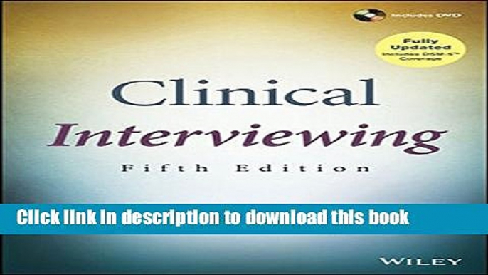 [Read PDF] Clinical Interviewing Ebook Online