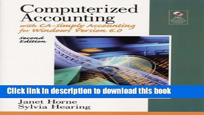 Books Computerized Accounting with CA-Simply Accounting for Windows with CDROM Full Online