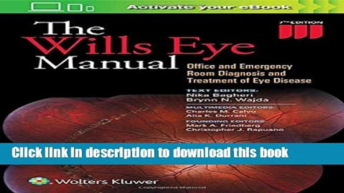 Books The Wills Eye Manual: Office and Emergency Room Diagnosis and Treatment of Eye Disease Free