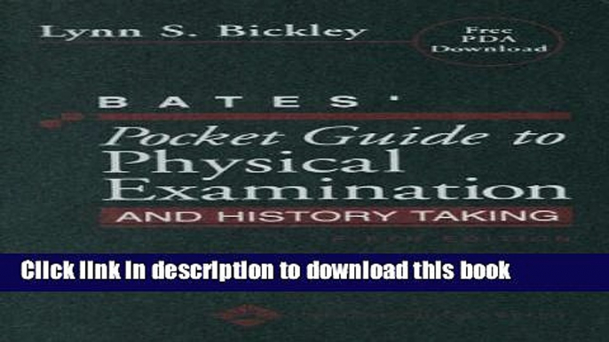 Books Bates  Pocket Guide to Physical Examination and History Taking (Professional Guide Series)