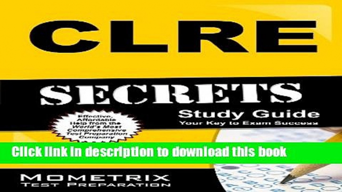 Books CLRE Secrets Study Guide: CLRE Exam Review for the Contact Lens Registry Examination Full