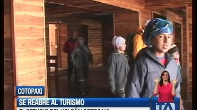 Se reabre al turismo el refugio del volcán Cotopaxi