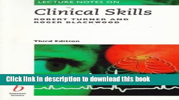 Books Lecture Notes on Clinical Skills Free Online