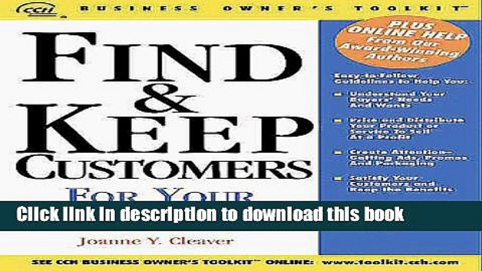 PDF  Find   Keep Customers for Your Small Business  Online