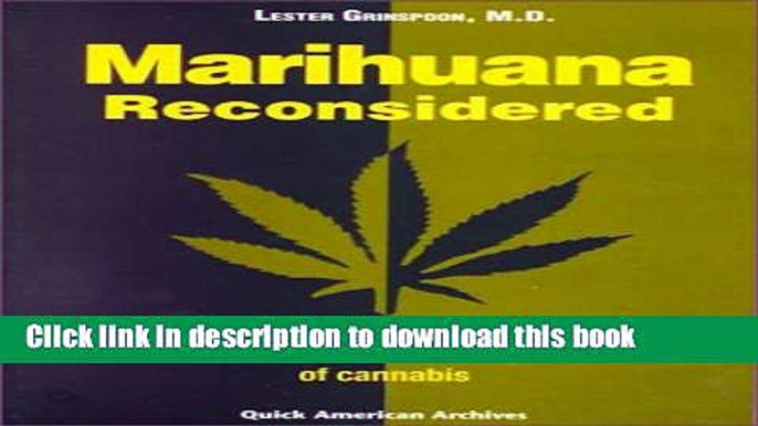 Ebook Marihuana Reconsidered Free Online