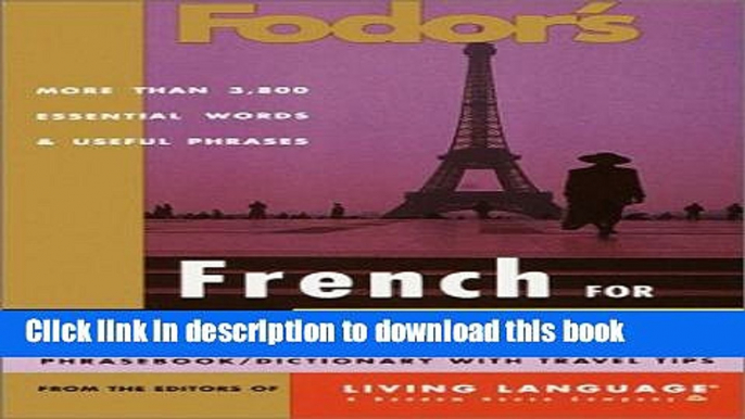 Books Fodor s French for Travelers (Audio Set) Free Download