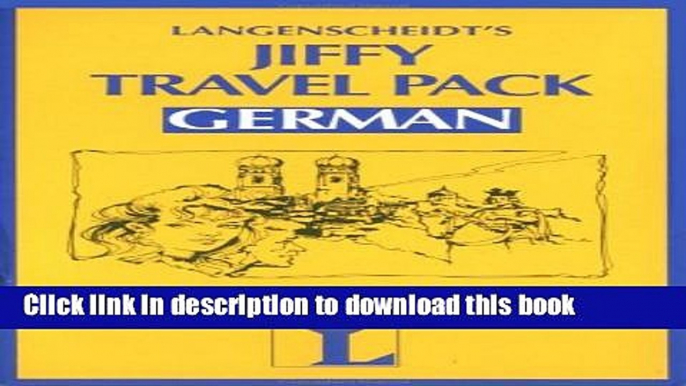 Books Jiffy Travel Pack  German Free Online