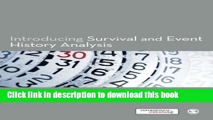 [Read PDF] Introducing Survival and Event History Analysis Download Online