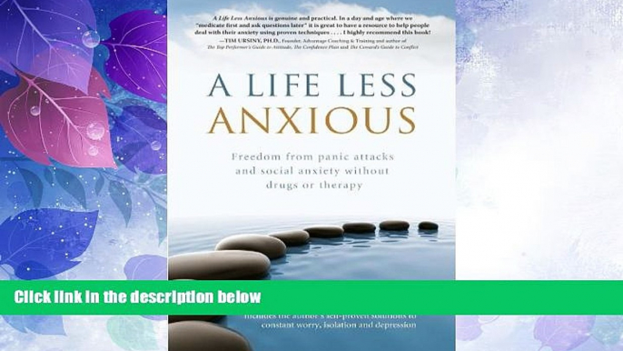 Big Deals  A Life Less Anxious: Freedom from panic attacks and social anxiety without drugs or