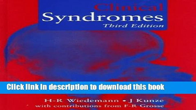 Books Clinical Syndromes, 3e Free Online