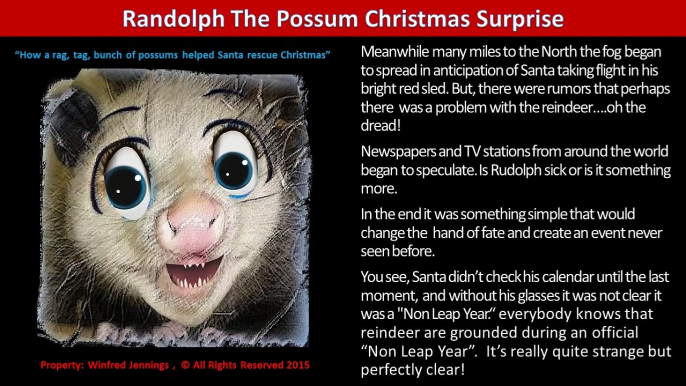 Randolph The Possum Christmas Surprise - 4  Meanwhile At the North Pole