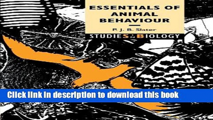 Ebook Essentials of Animal Behaviour Free Online