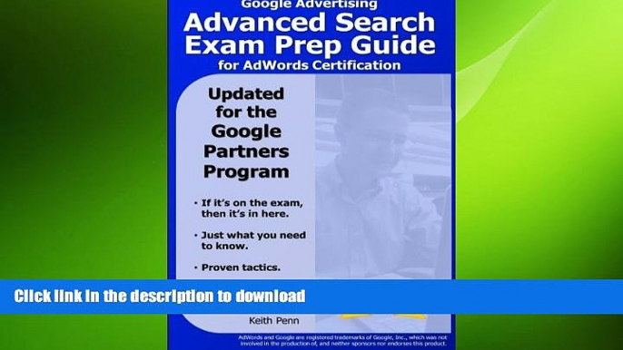 FAVORIT BOOK Google Advertising Advanced Search Exam Prep Guide for AdWords Certification