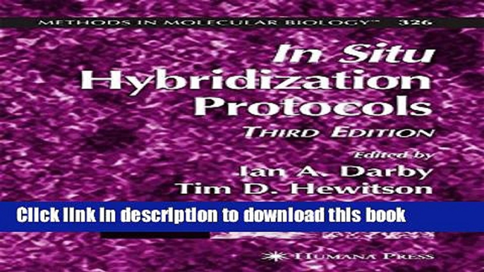 Books In Situ Hybridization Protocols Free Online