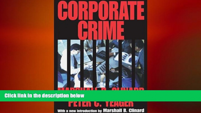 FREE PDF  Corporate Crime (Law and Society Series)  FREE BOOOK ONLINE