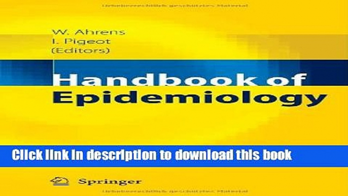 Books Handbook of Epidemiology Full Online