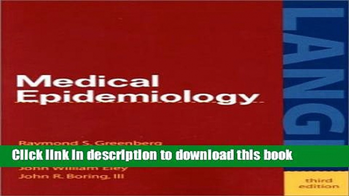 Books Medical Epidemiology Full Online