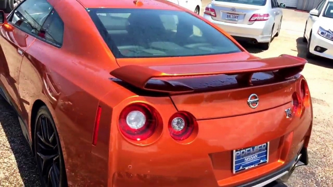 Exclusive First Look 2017 Nissan GT-R Blaze Metallic Orange First one in LA with start up and Rev