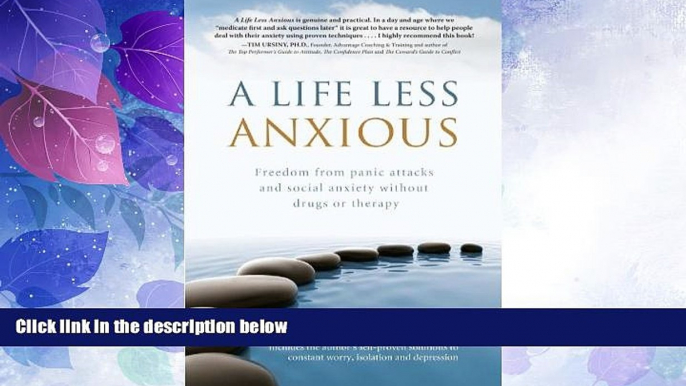 Big Deals  A Life Less Anxious: Freedom from panic attacks and social anxiety without drugs or