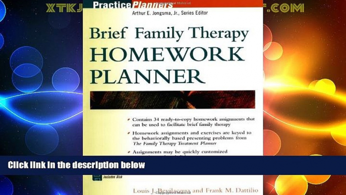 READ FREE FULL  Brief Family Therapy Homework Planner  READ Ebook Full Ebook Free