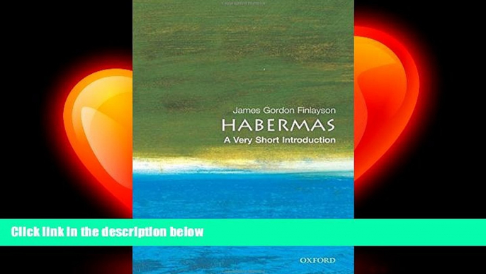 behold  Habermas: A Very Short Introduction