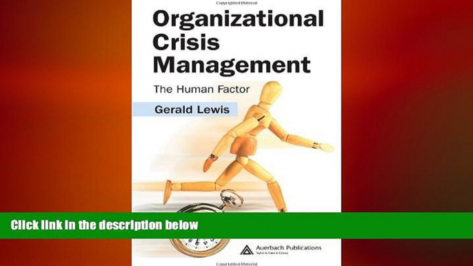 READ book  Organizational Crisis Management: The Human Factor  FREE BOOOK ONLINE