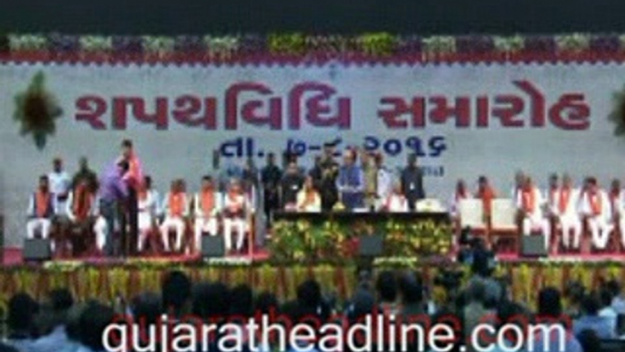 Vijay Rupani & Nitin Patel's oath as CM, Dy CM of Gujarat in Gandhinagar