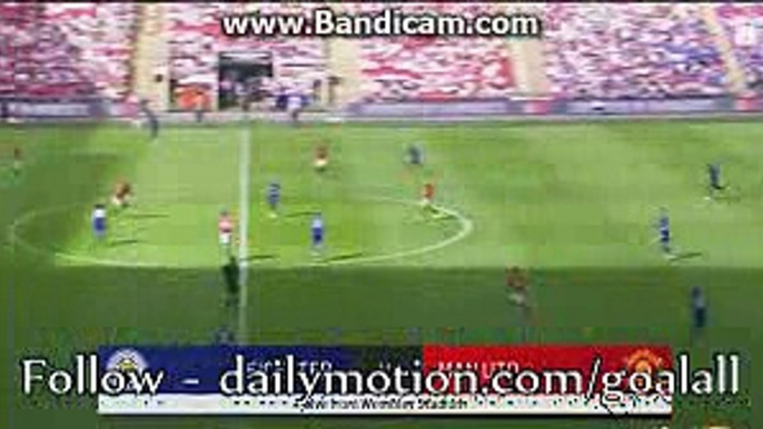 Jamie Vardy 1st BIG Chance - Leicester vs Manchester United 07.08.2016