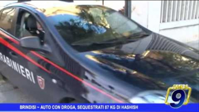 Brindisi | Auto con droga, sequestrati 87 kg di hashish