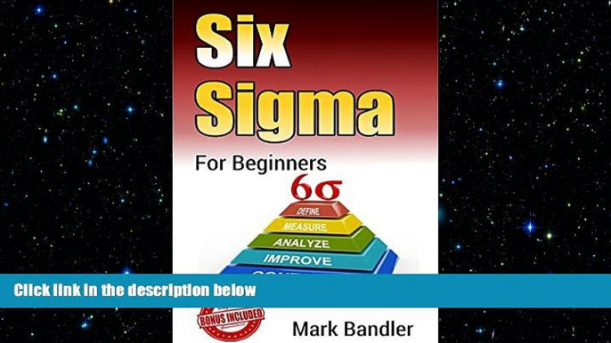 READ book  Six Sigma: Six Sigma For Beginners (Lean Six Sigma, Lean Six Sigma Healthcare, Lean