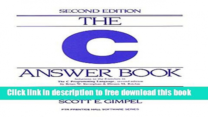 [Download] The C Answer Book (2nd Edition) Paperback Online