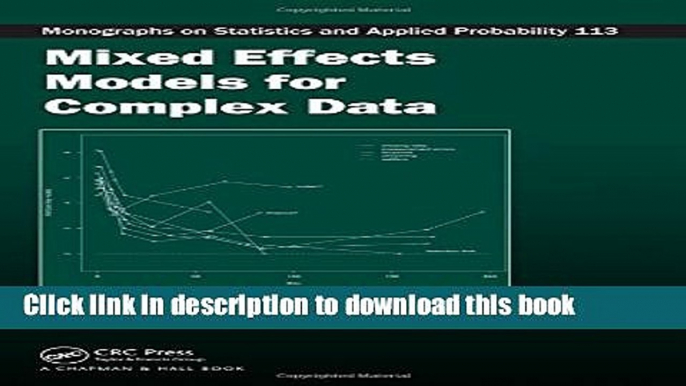 Ebook Mixed Effects Models for Complex Data Free Online