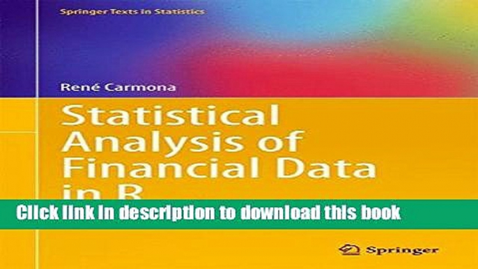 [Download] Statistical Analysis of Financial Data in R Kindle Free