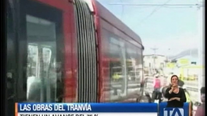 Obras del tranvía de Cuenca tienen un avance del 75 %