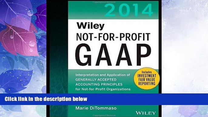 Big Deals  Wiley Not-for-Profit GAAP 2014: Interpretation and Application of Generally Accepted