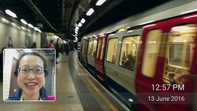 Tube station in London