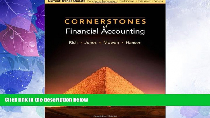 Big Deals  Cornerstones of Financial Accounting, Current Trends Update (Available Titles Aplia)