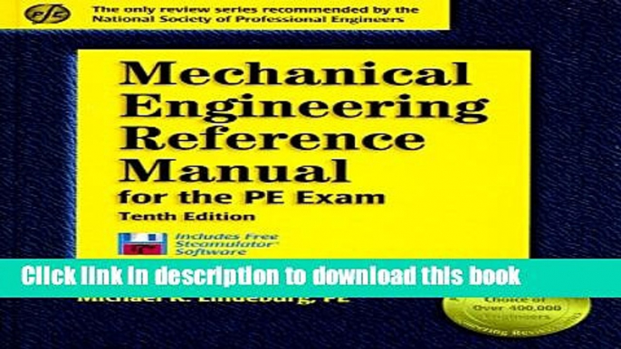 [Fresh] Mechanical Engineering Reference Manual for the PE Exam: 10th Edition (Engineering