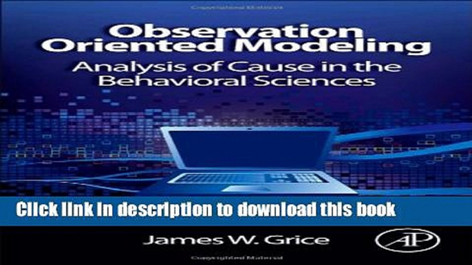 [Popular Books] Observation Oriented Modeling: Analysis of Cause in the Behavioral Sciences