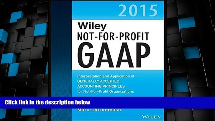 Big Deals  Wiley Not-for-Profit GAAP 2015: Interpretation and Application of Generally Accepted